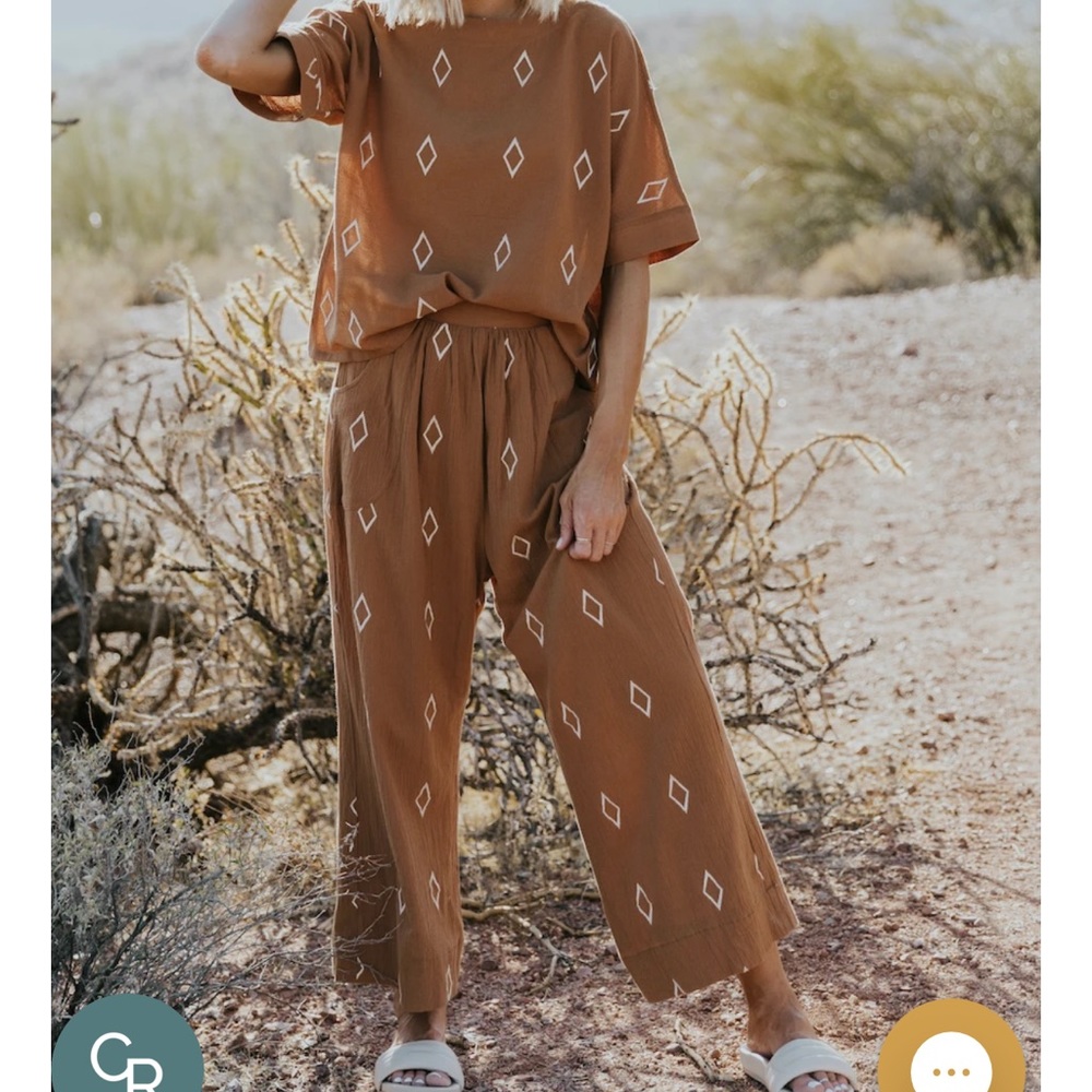 Ginger Diamond Top and Pants
